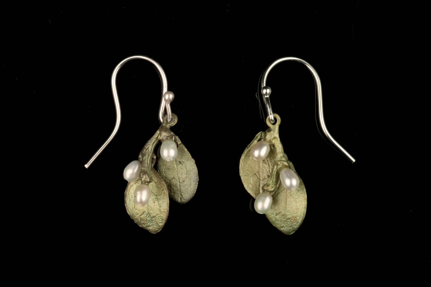 Irish Thorn Double Drop Wire Earrings