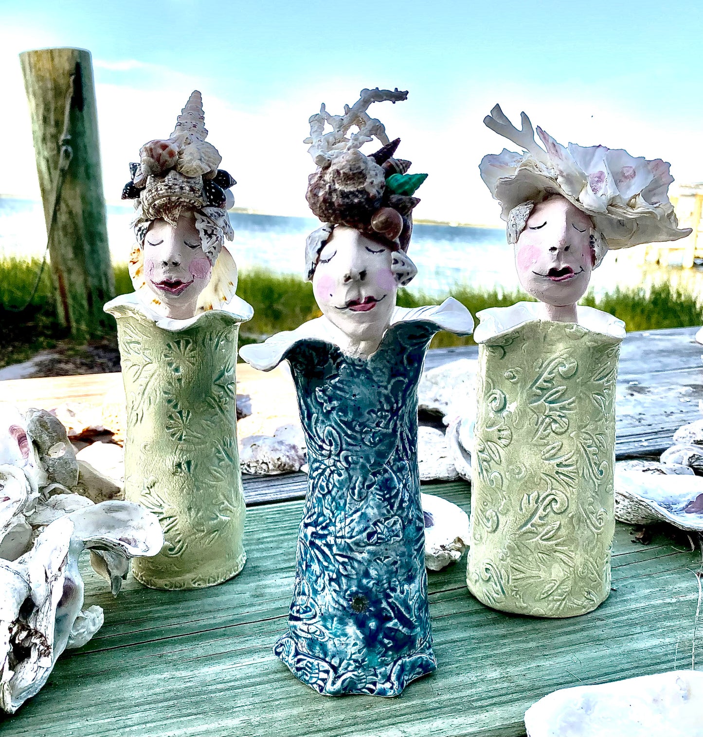 Barnacle Babe Large Sculpture by Gail Williams