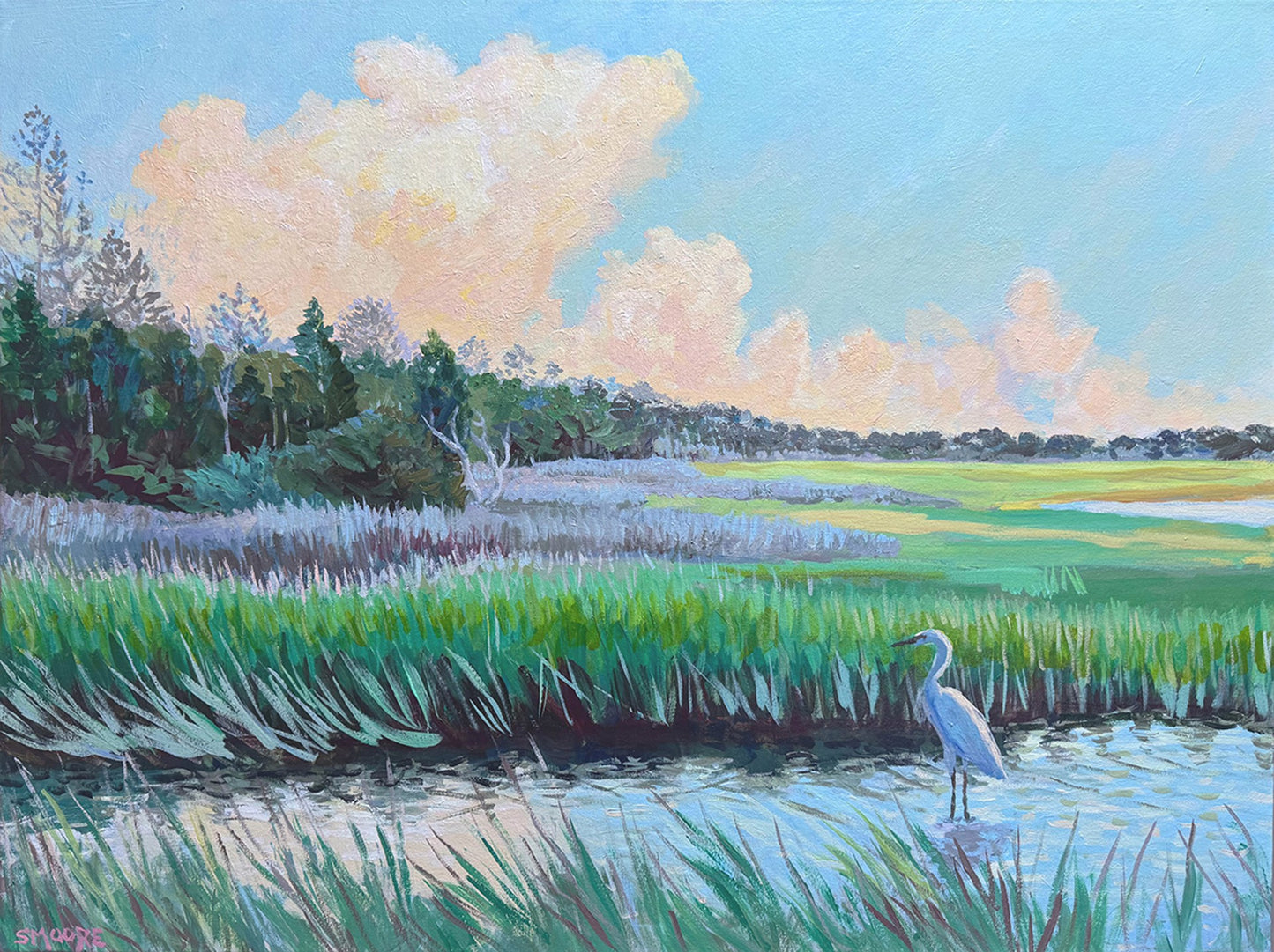 “Marsh at Dusk” by Stephen Moore