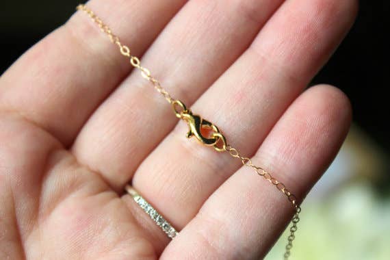 Aquamarine Lariat Necklace