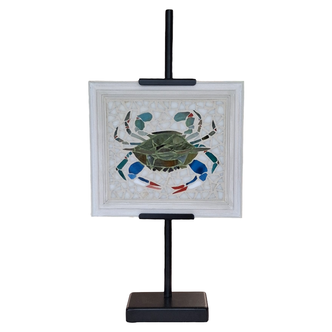 CRAB STUDY ON BLACK STAND by Kelsie Hornby