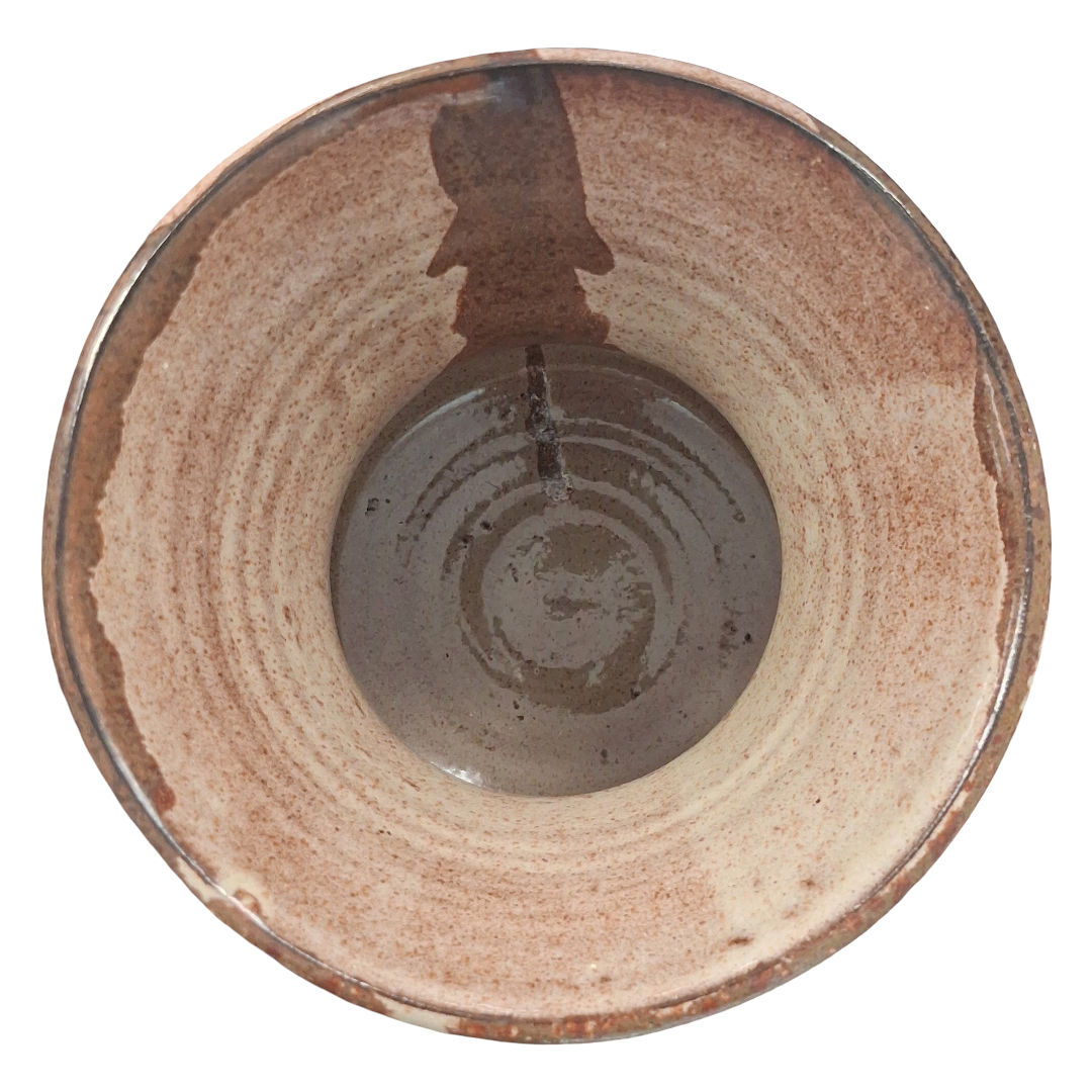 Pottery Vase Brown Red by Christina Schobernd