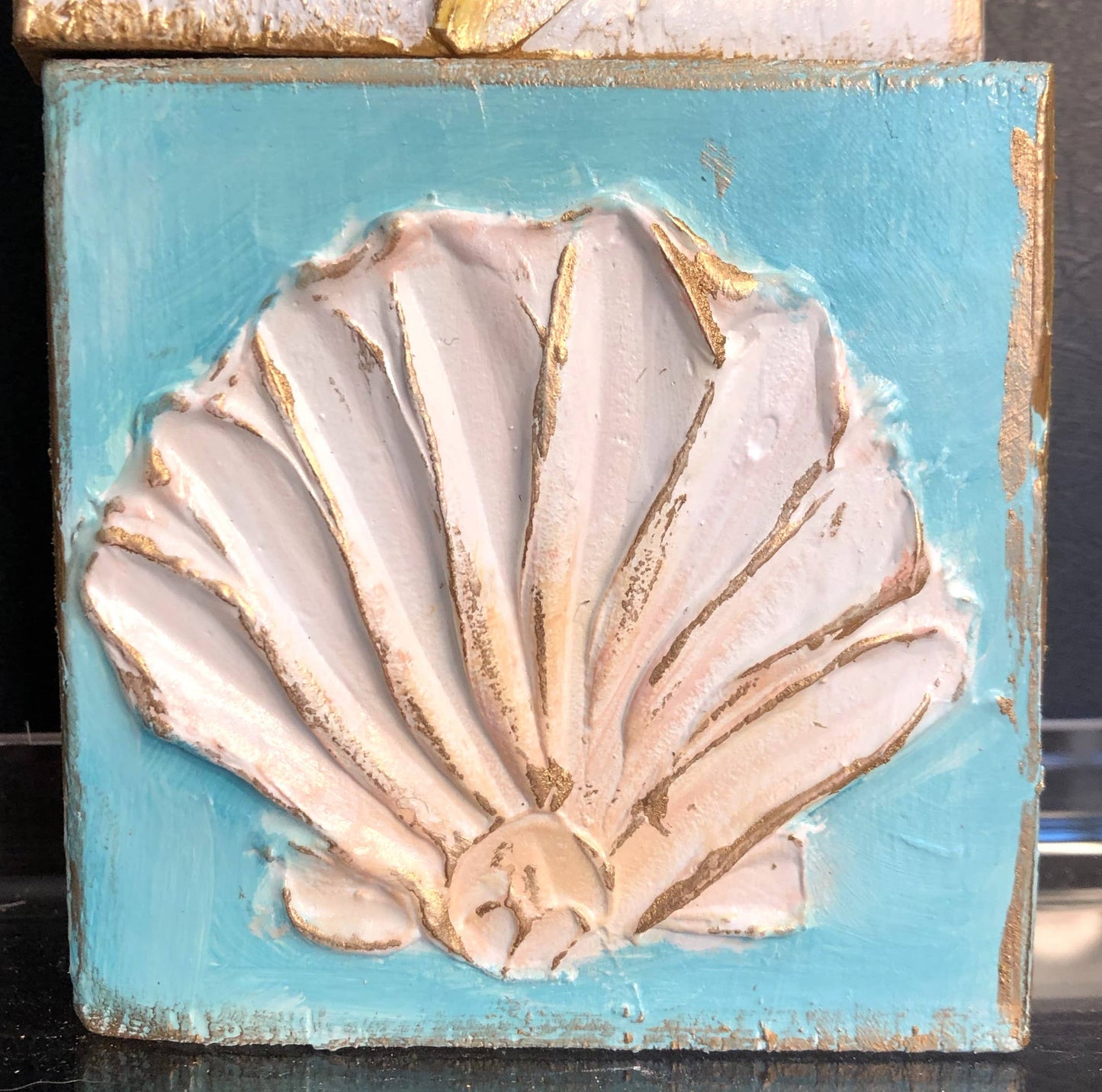 Coastal minis handmade painted beach nautical seashell