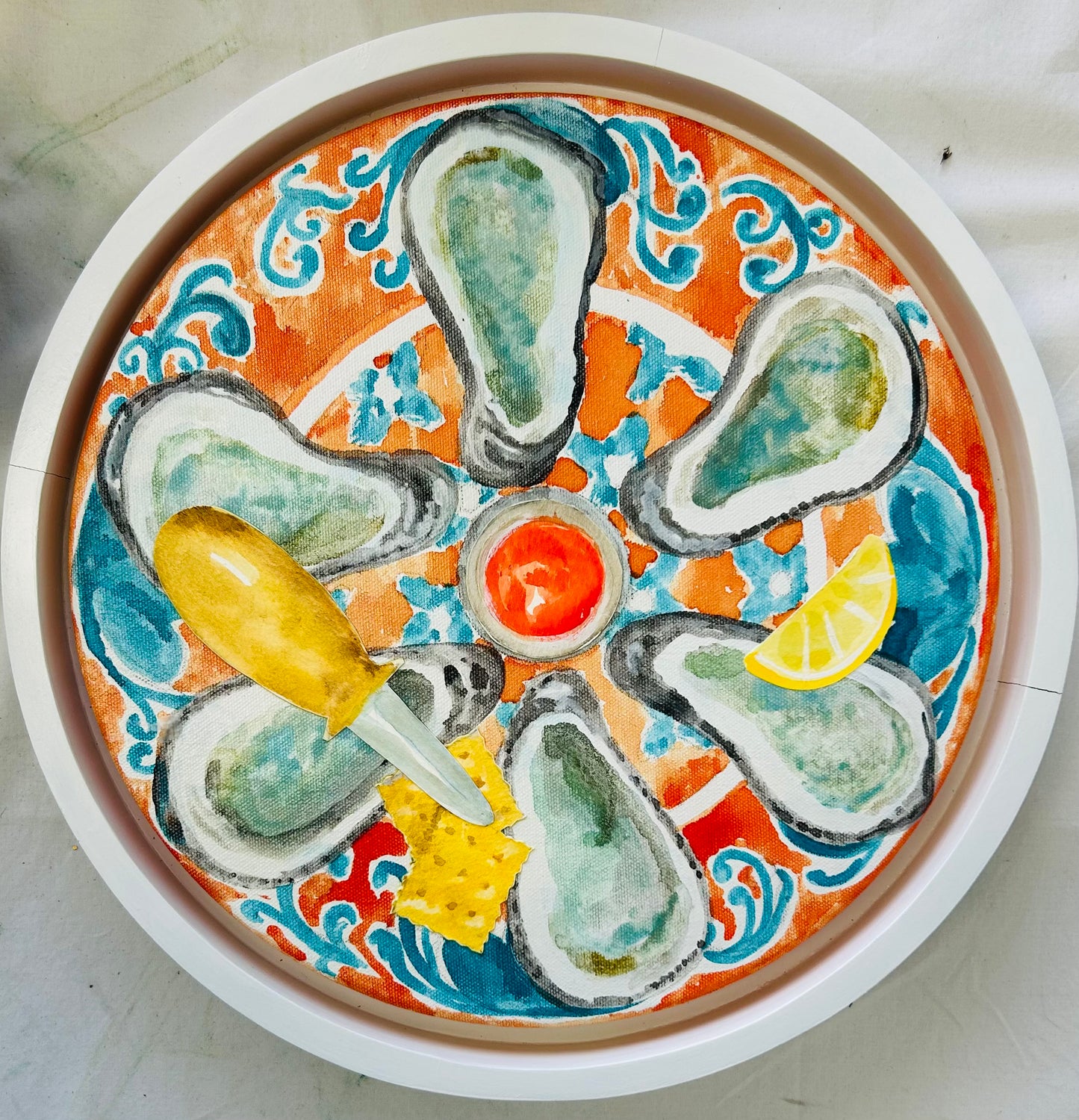 “Framed Italian Oysters” by Garland Mattox