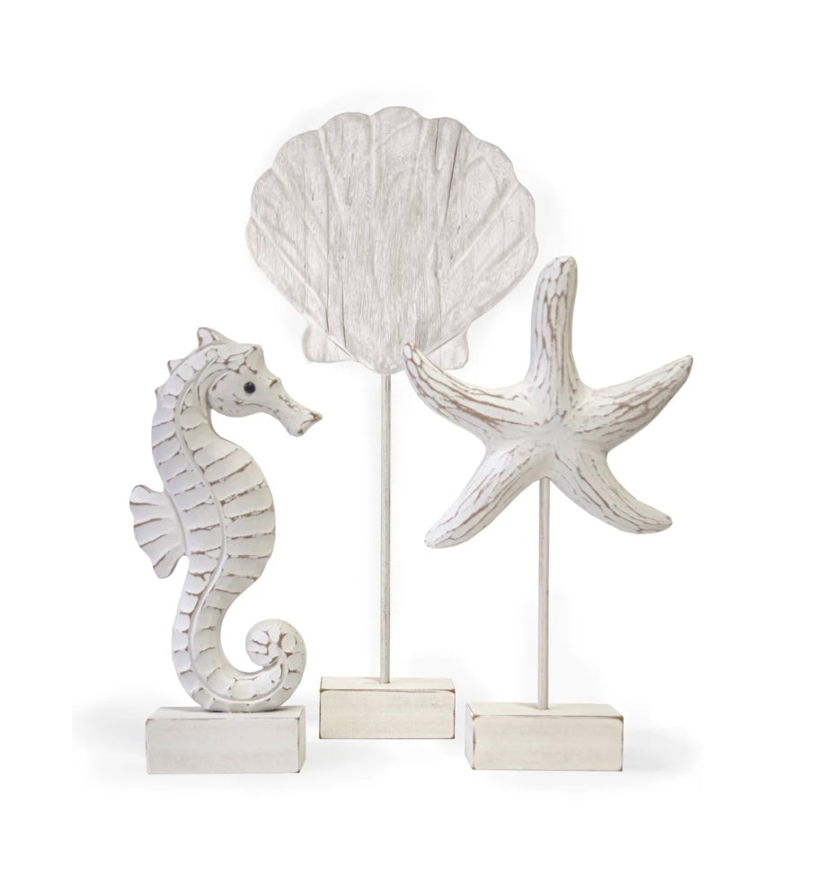 Coastal Collection Seahorse, Shell, Starfish