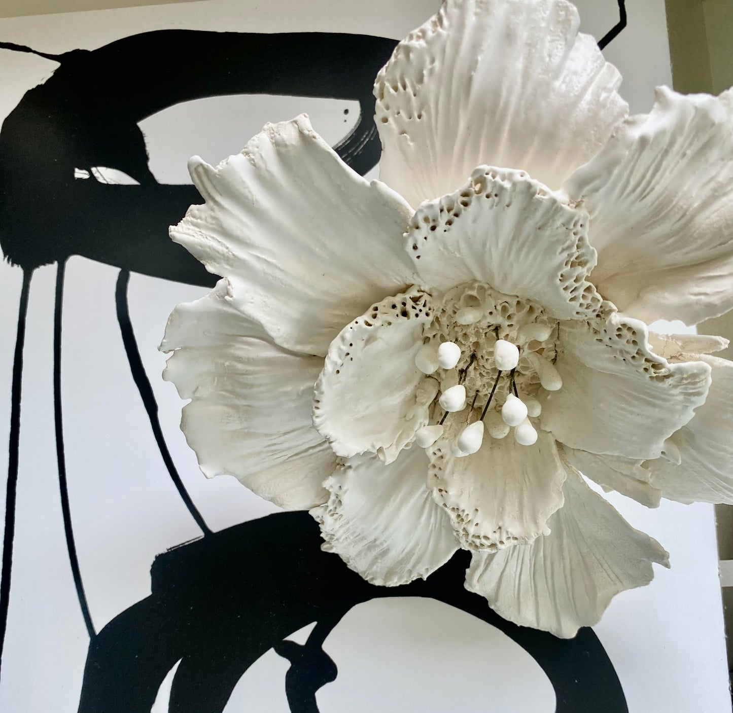 Sculpted Ceramic Flower by Gail Williams