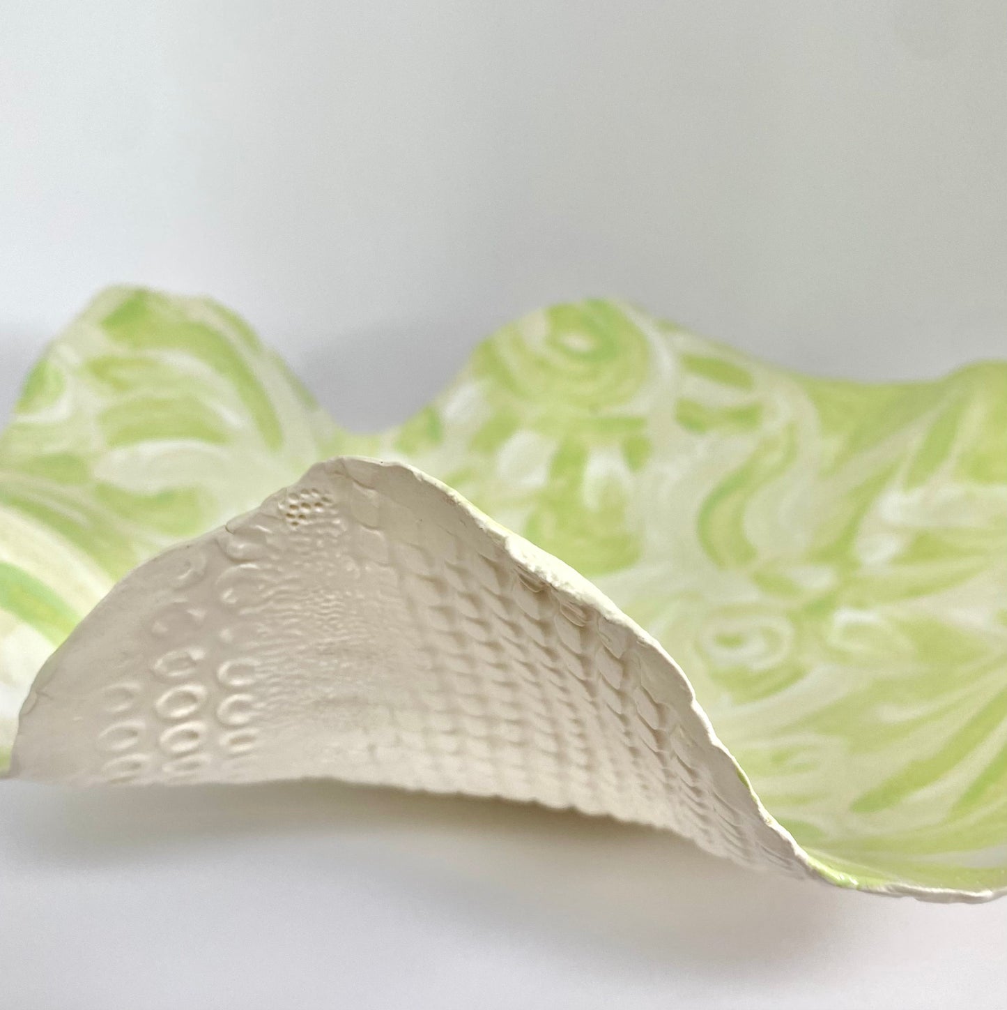 Tropical Green Wave Bowl by Gail Williams