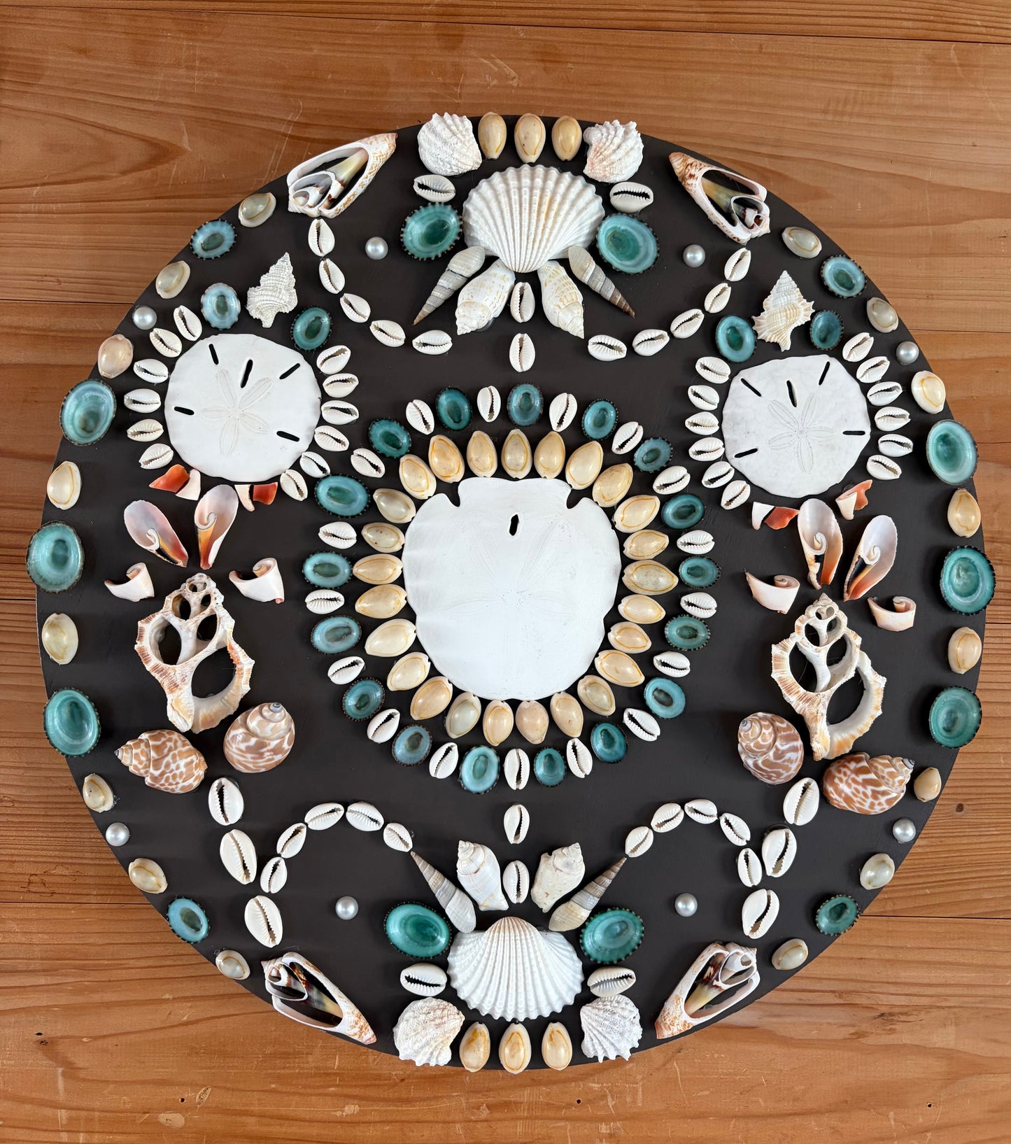 TIDAL TREASURES Shell Panel by Stephanie Worrell