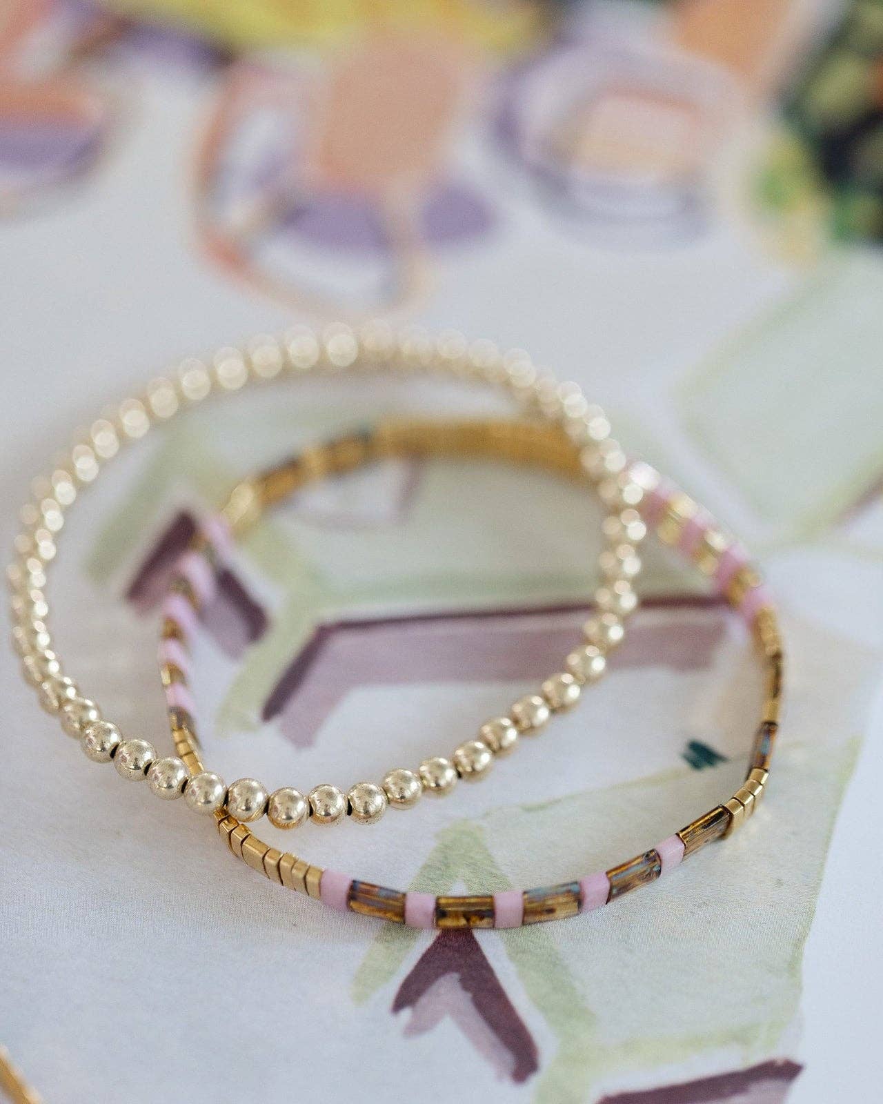 Orchid Tila Bracelet