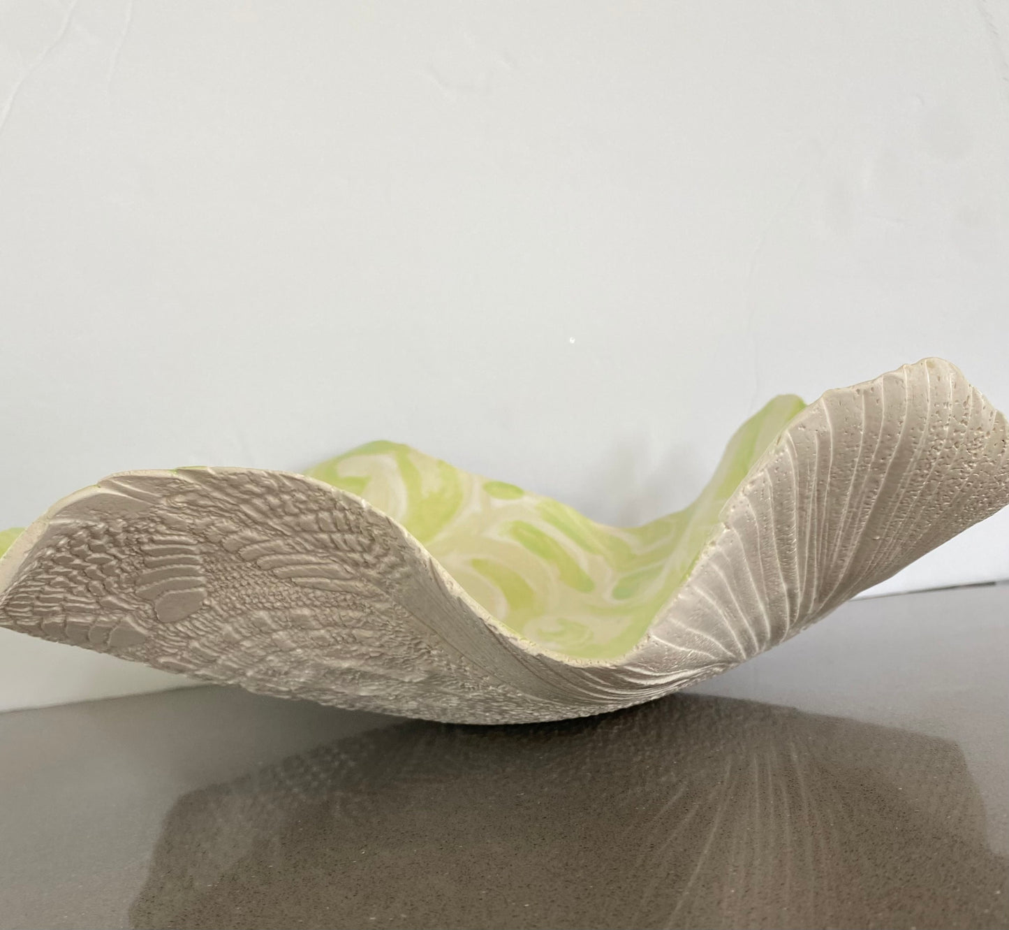 Tropical Green Wave Bowl by Gail Williams