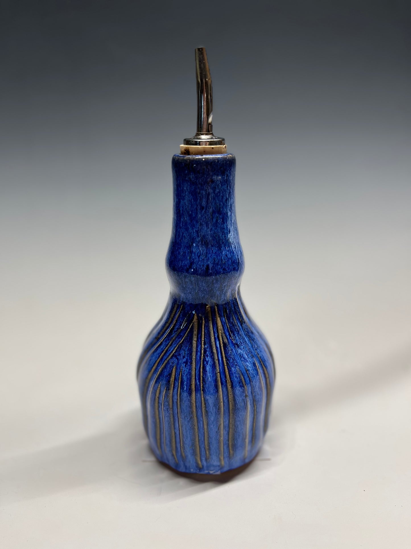 Pottery Olive Oil Bottle by Christina Schobernd