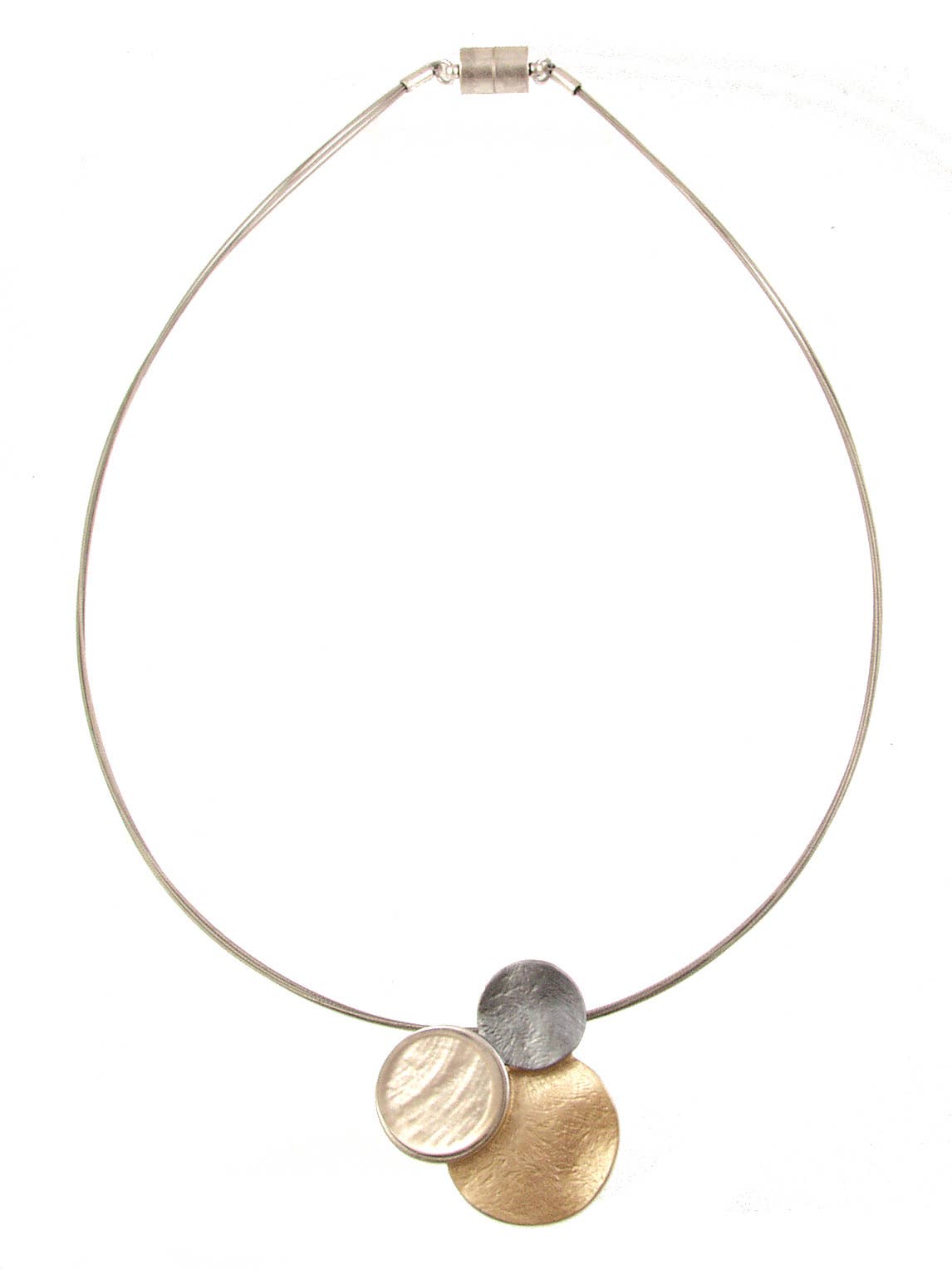 Three Circles Pendant, Shell & Resin, Five Color Options