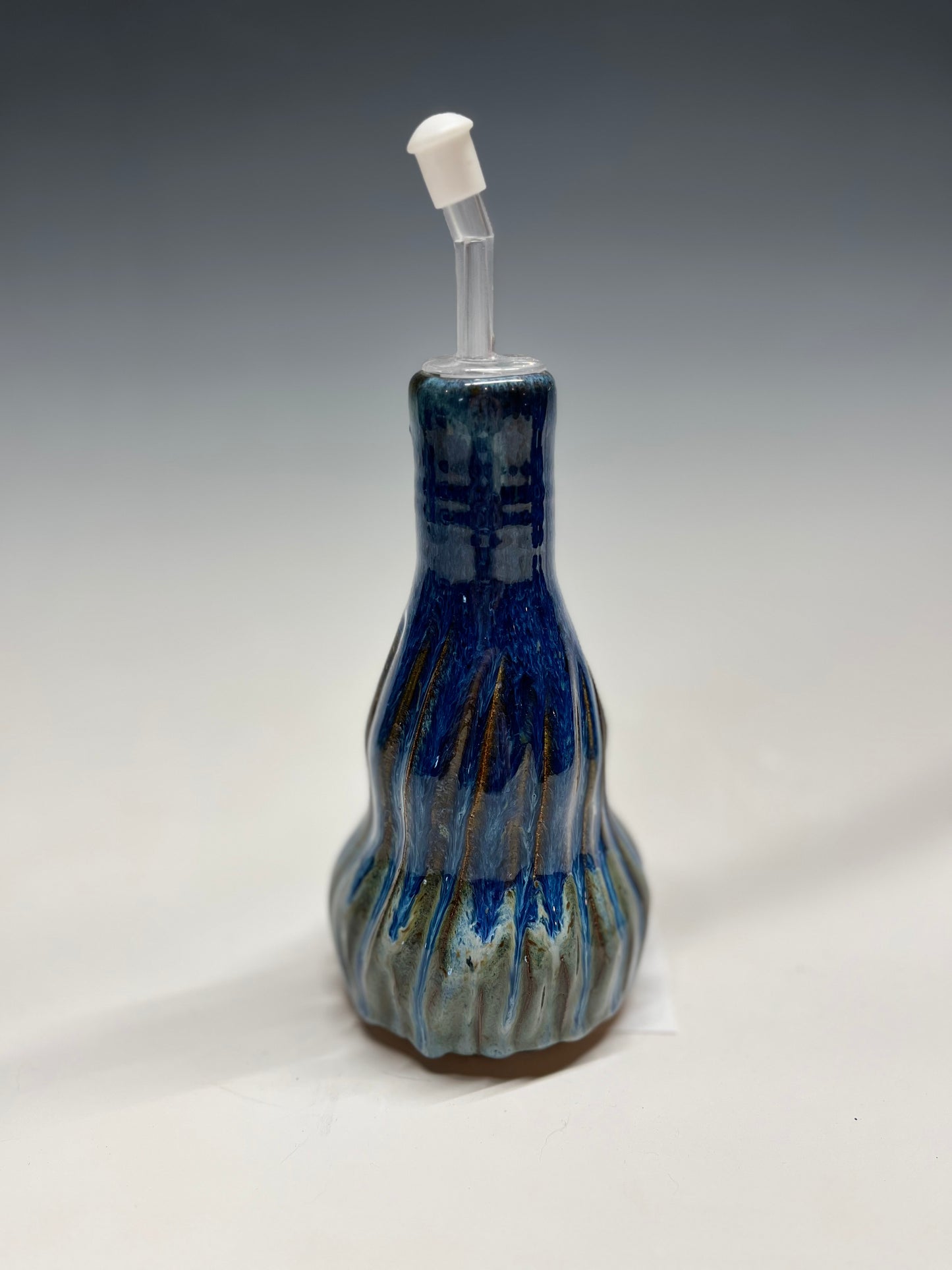 Pottery Olive Oil Bottle by Christina Schobernd