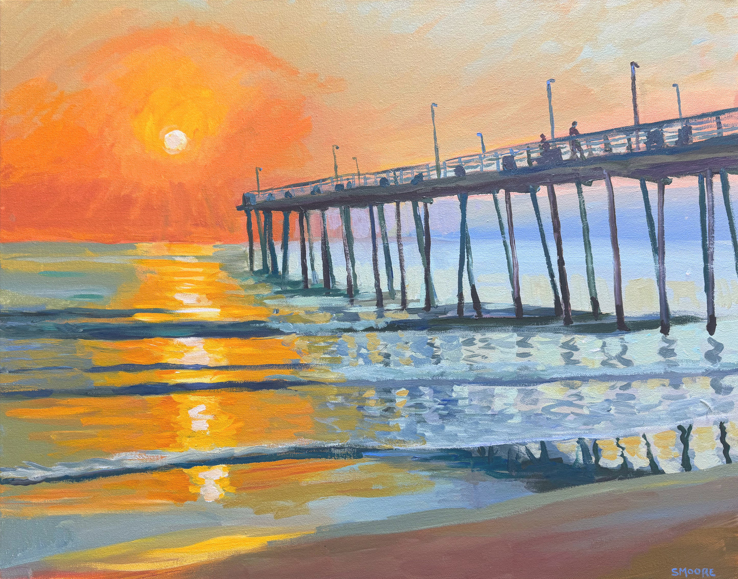 “Avalon Pier at Sunrise” by Stephen Moore