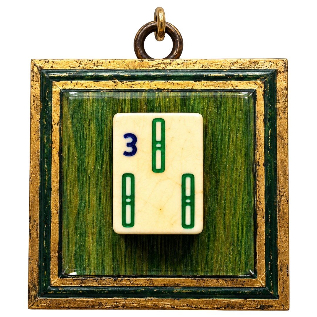3 Bam Mahjong Tile Museum Bee