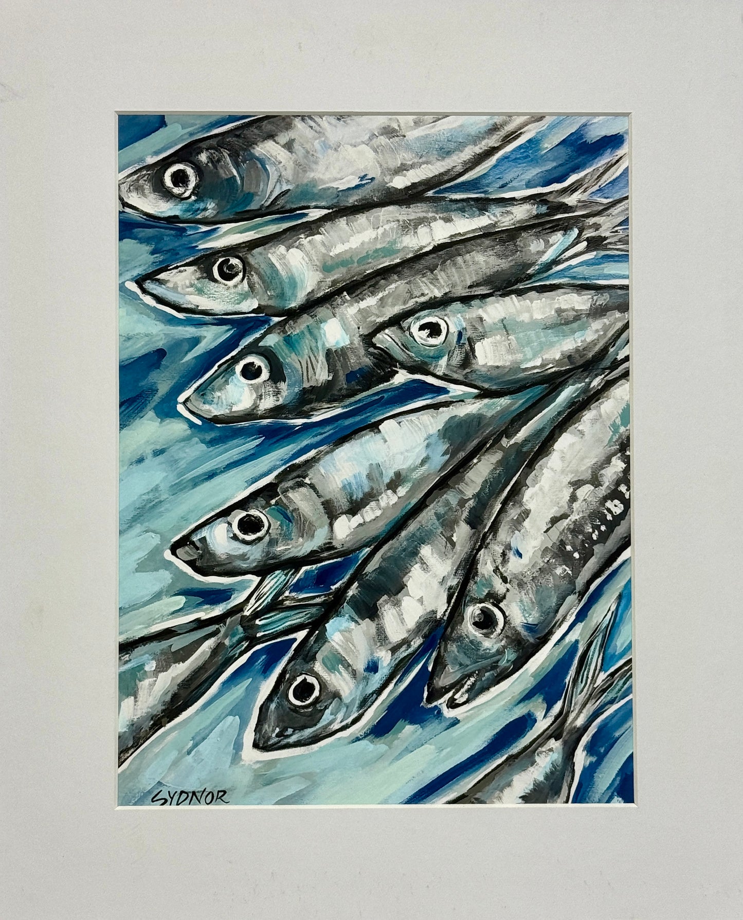 “Bait on the Run” Matted Print by Sydnor Greene