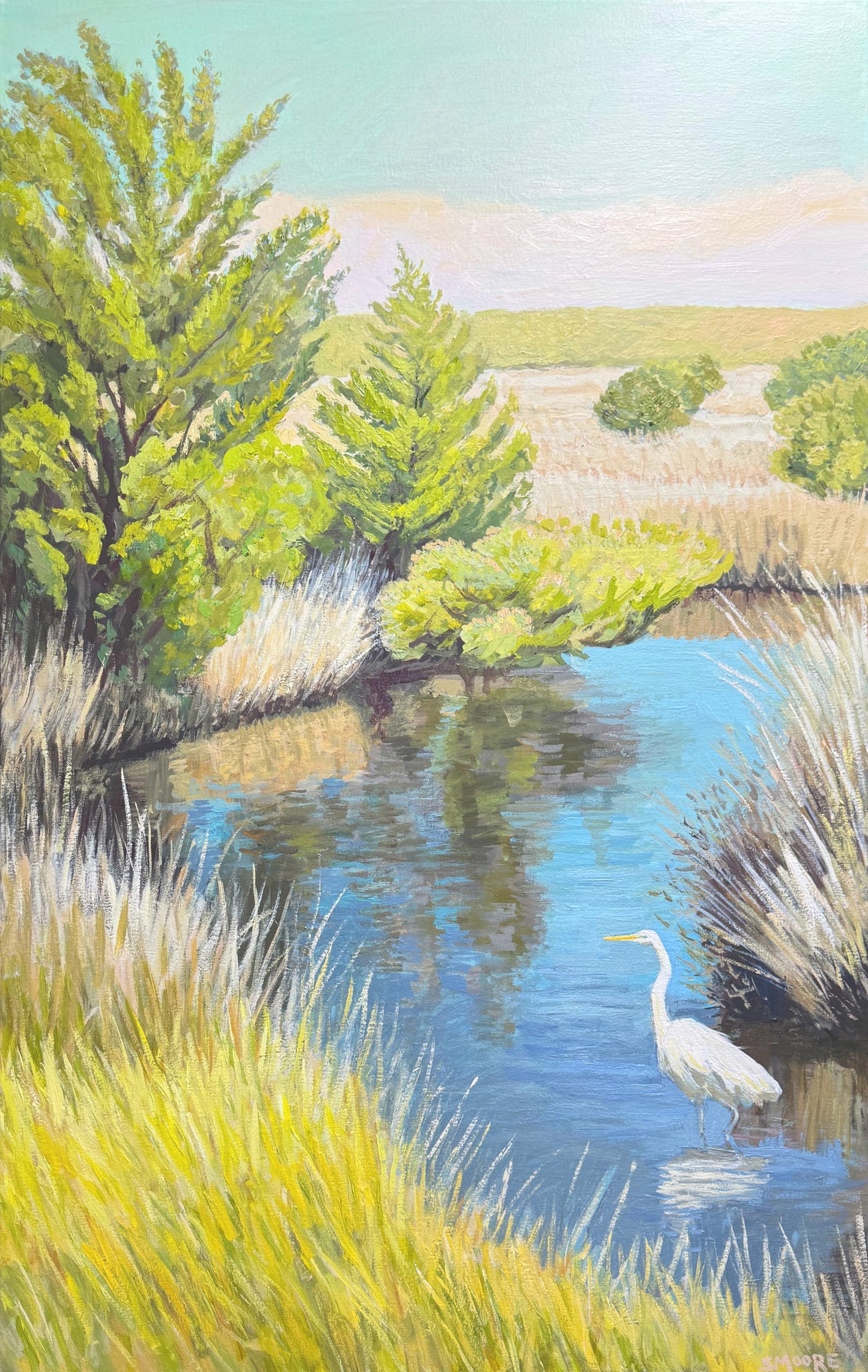 “Marsh reflections Down East”. by Stephen Moore