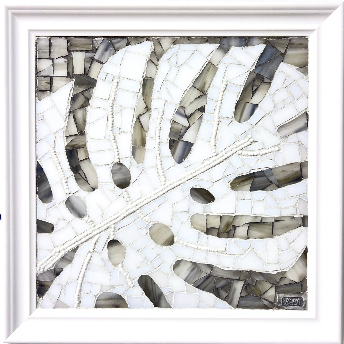 “Monsterra in White” by Kelsie Hornby