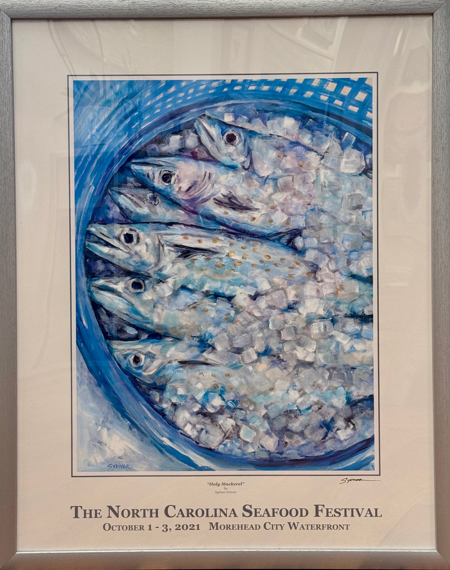 2021 NC Seafood Festival Poster by Sydnor Green