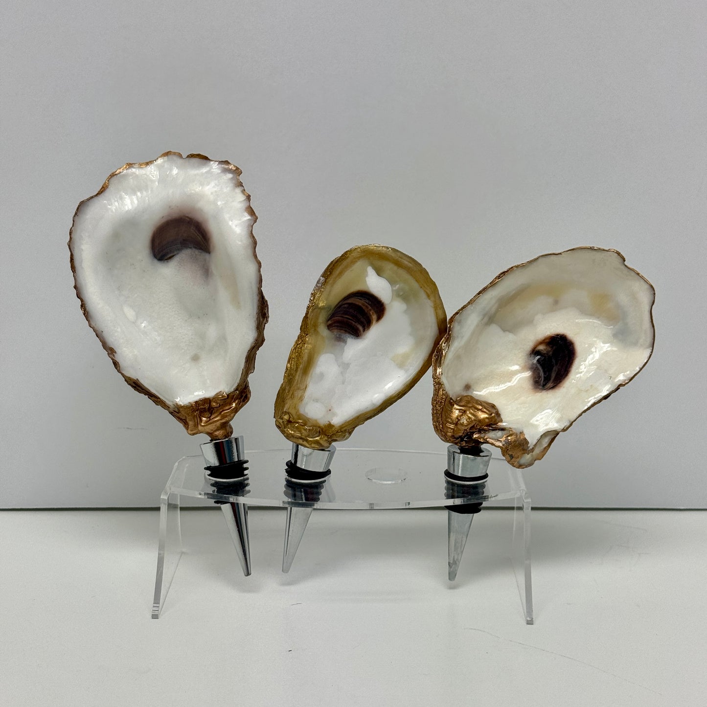 Oyster Shell Wine Stoppers by Allyson Gray Edwards