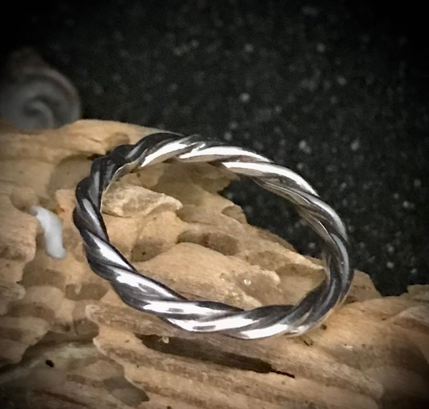 Sterling Silver Rope Ring