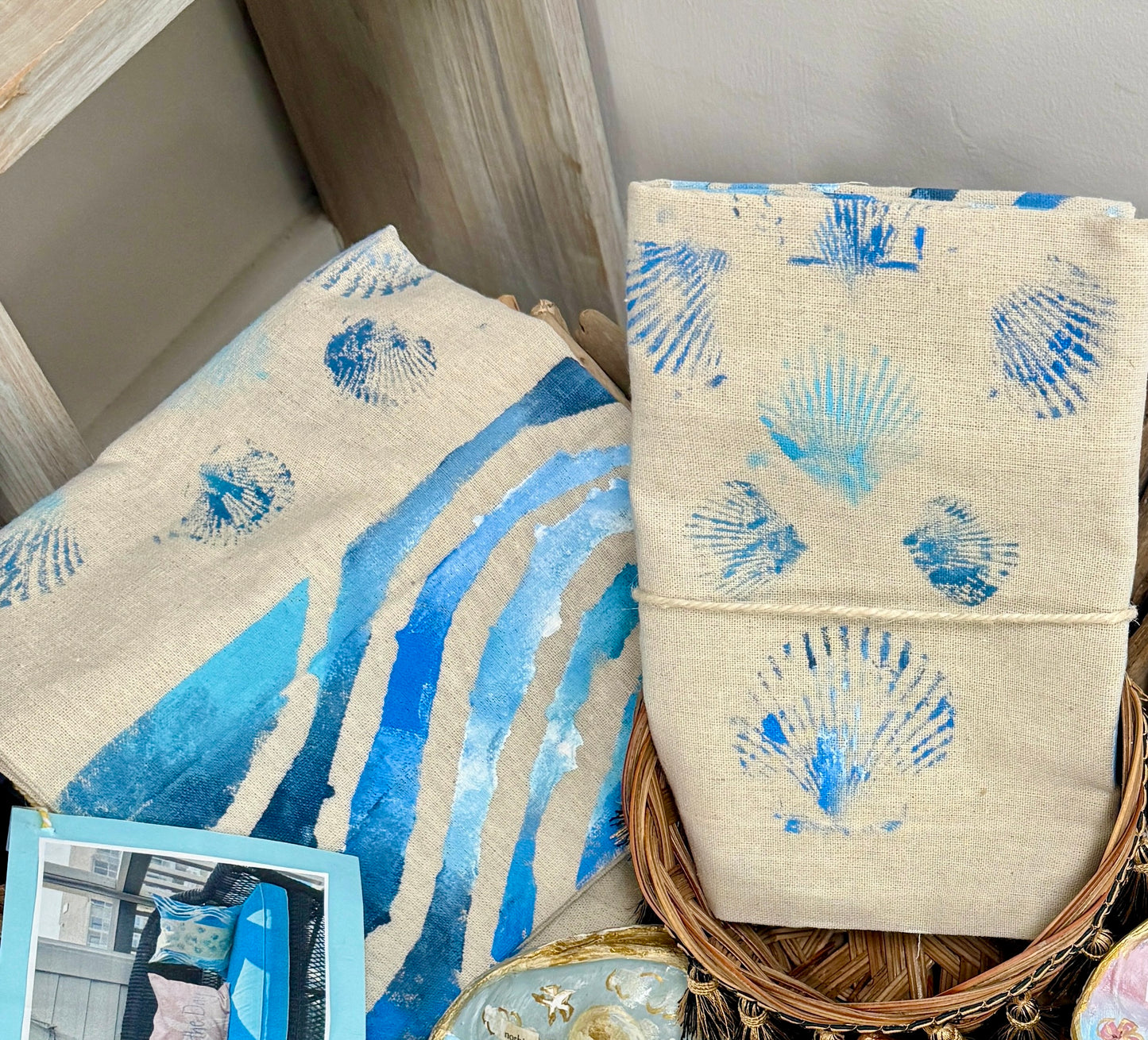 Hand painted Pillow Covers by Caroline Swiger