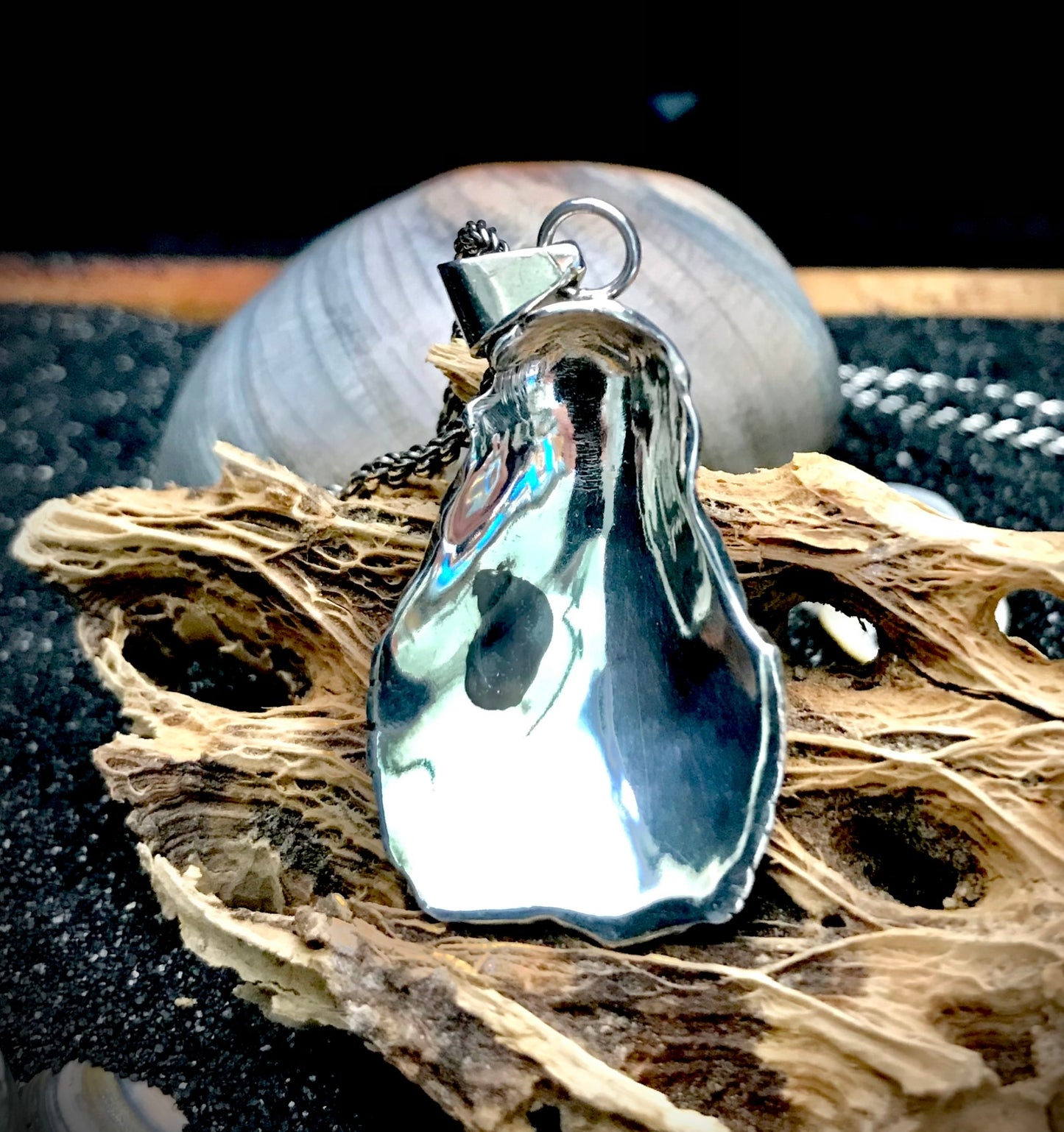 Oyster Shell Pendant Necklace