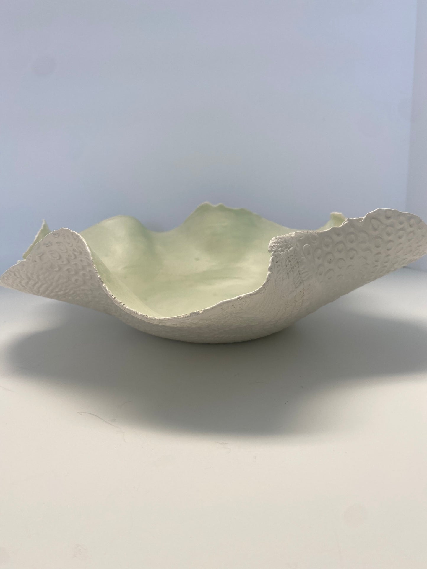 Celery Green Wave Bowl by Gail Williams