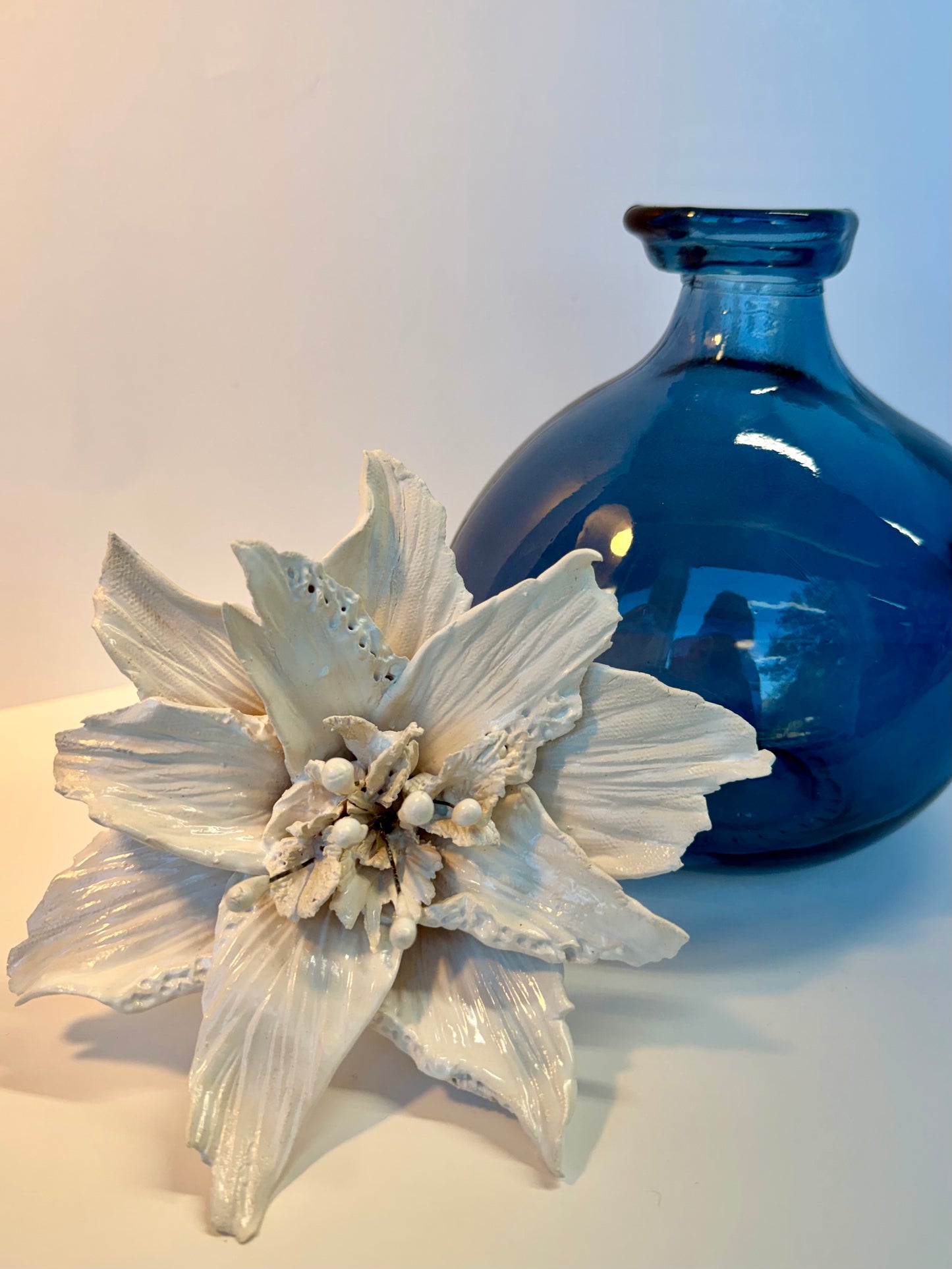 Sculpted Ceramic Flower by Gail Williams
