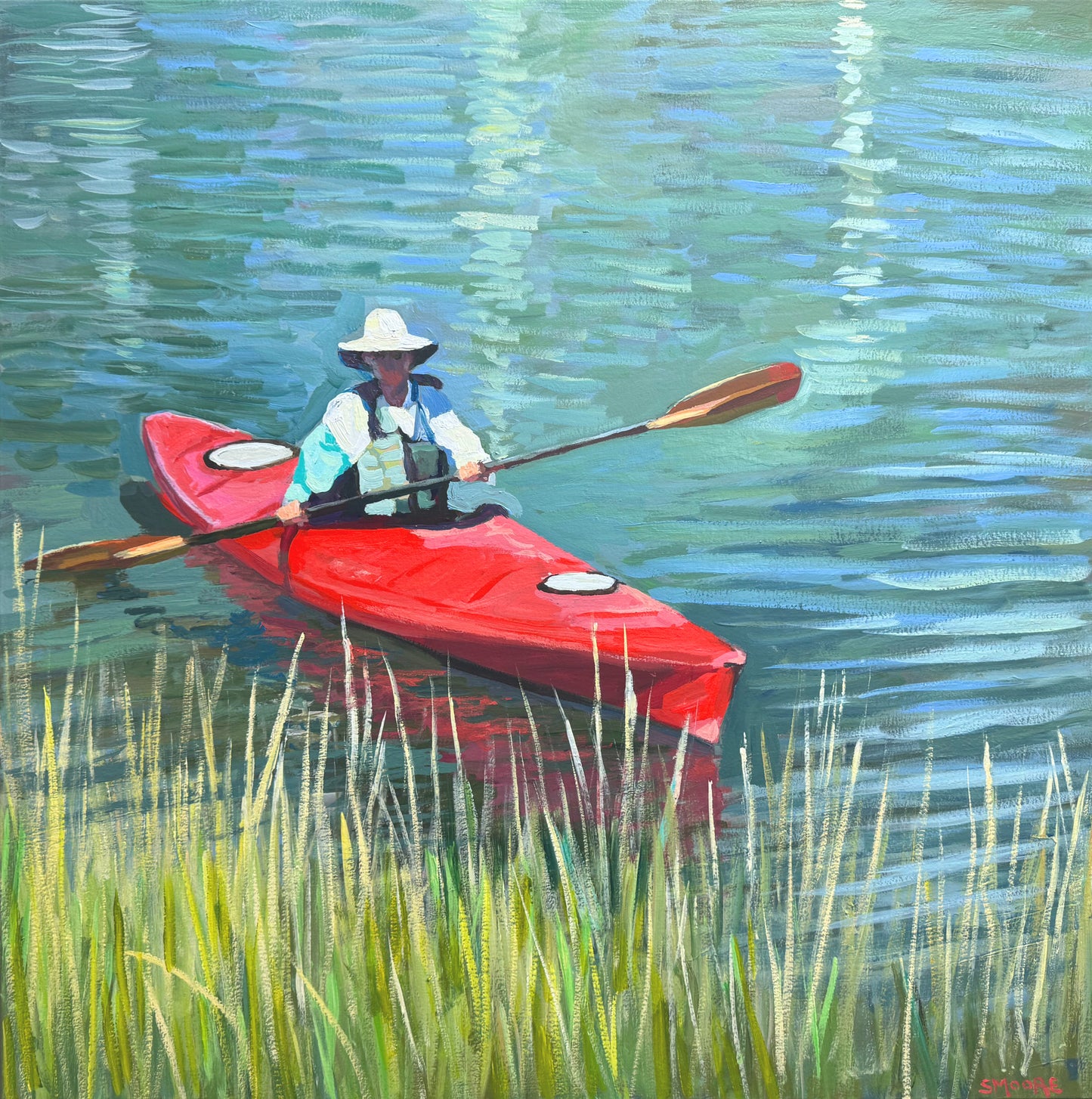 ‘Kayaker near the Marsh” by Stephen Moore