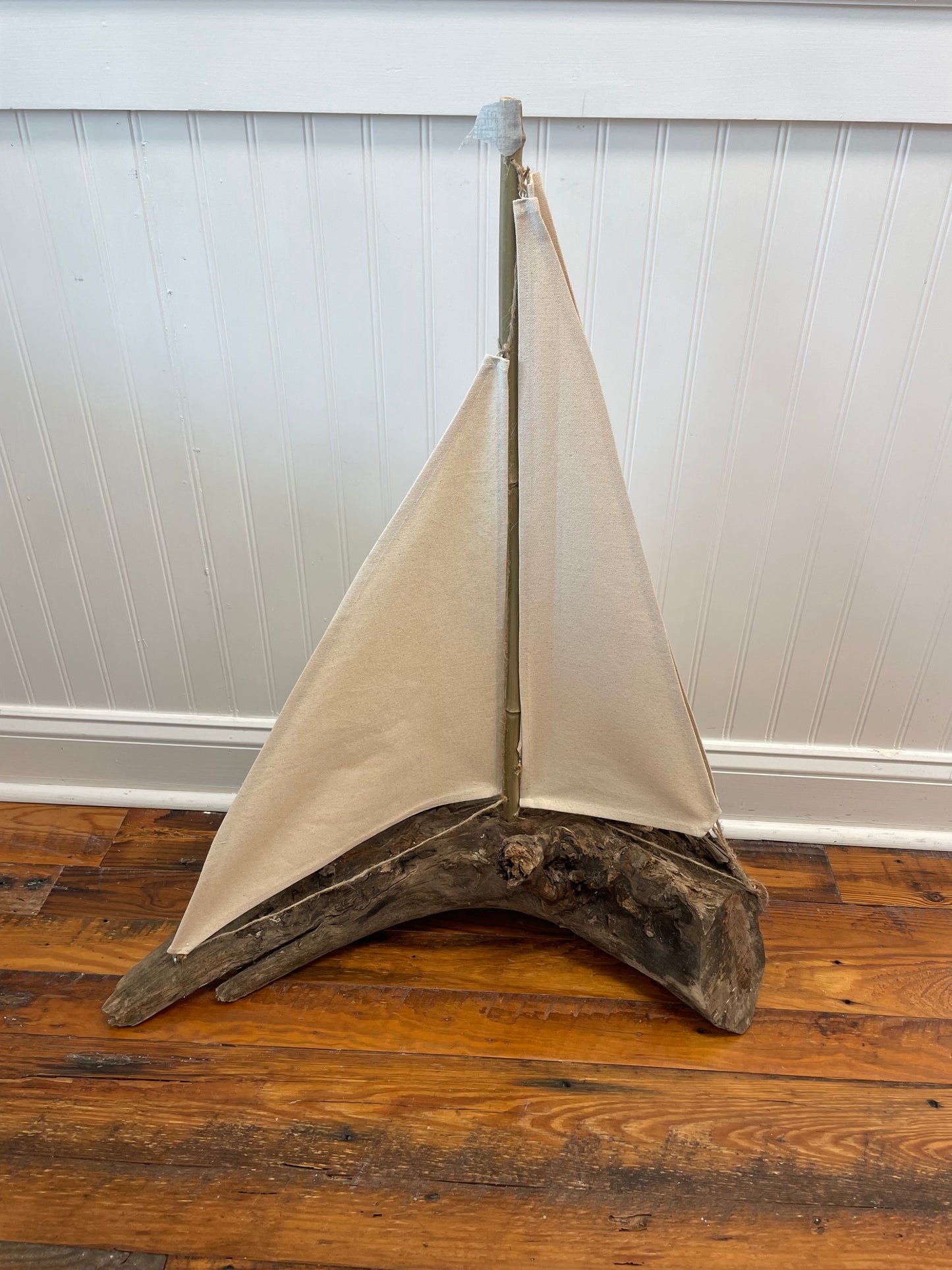 Driftwood Sailboat “Open Water Fun” by Elaine Hinchman