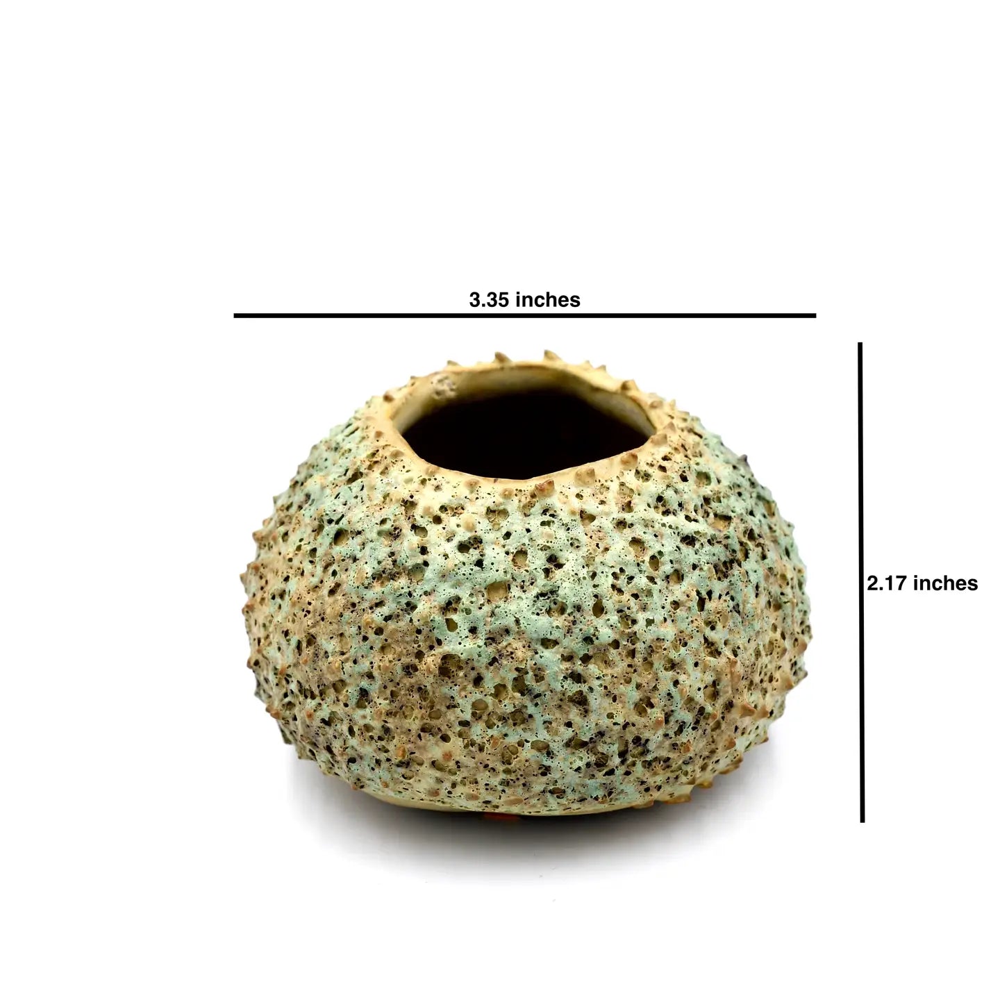 Small Green Puffer Plant Pot
