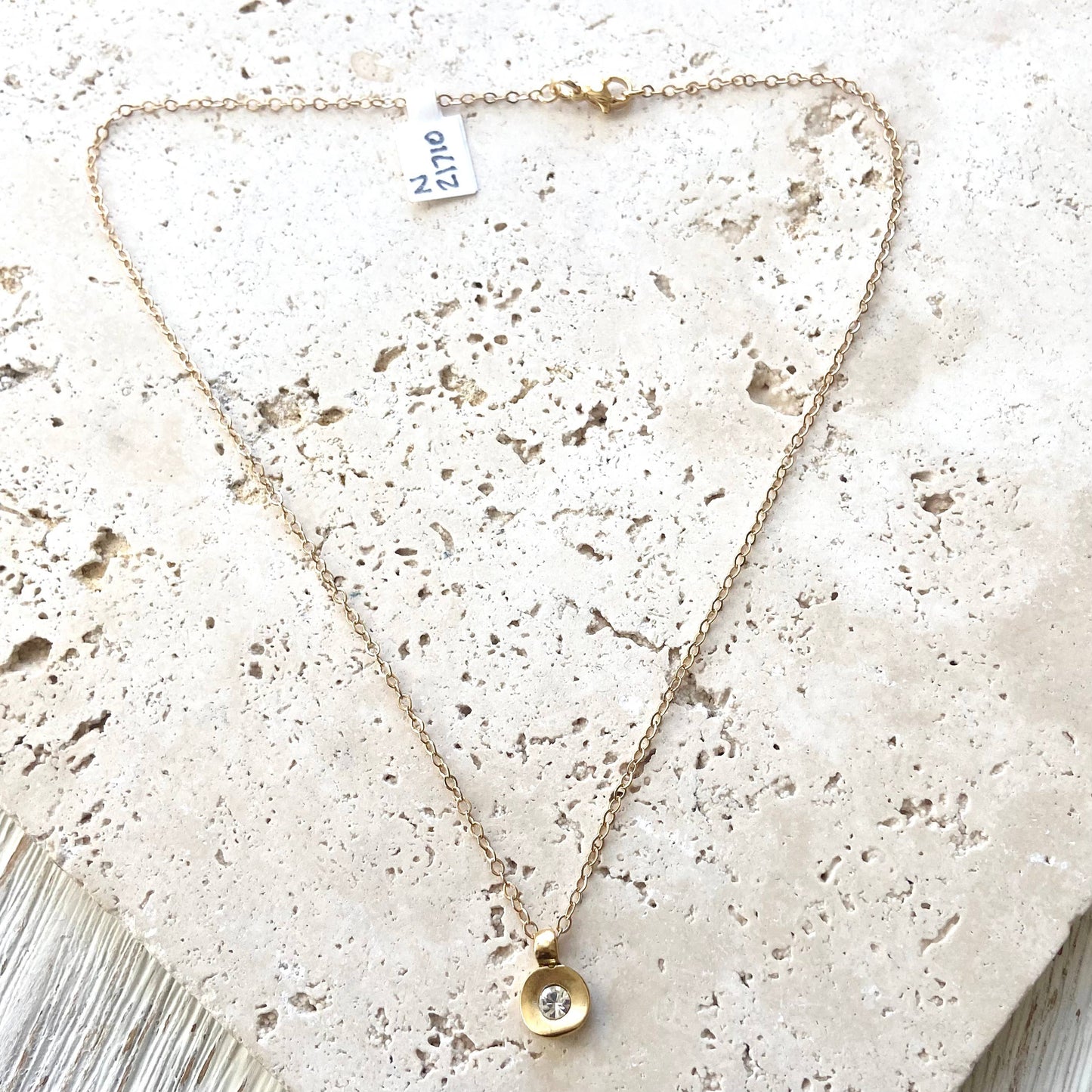 Hand casted Swarovski layering boutique salon necklace spa