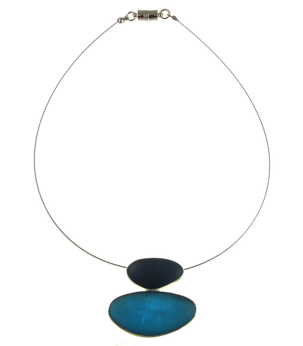 Two Pebbles Pendant Necklace