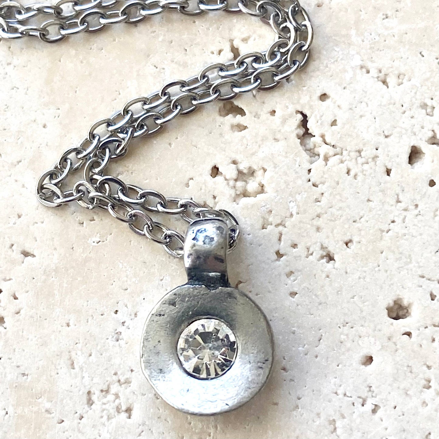 Hand casted Swarovski layering boutique salon necklace spa