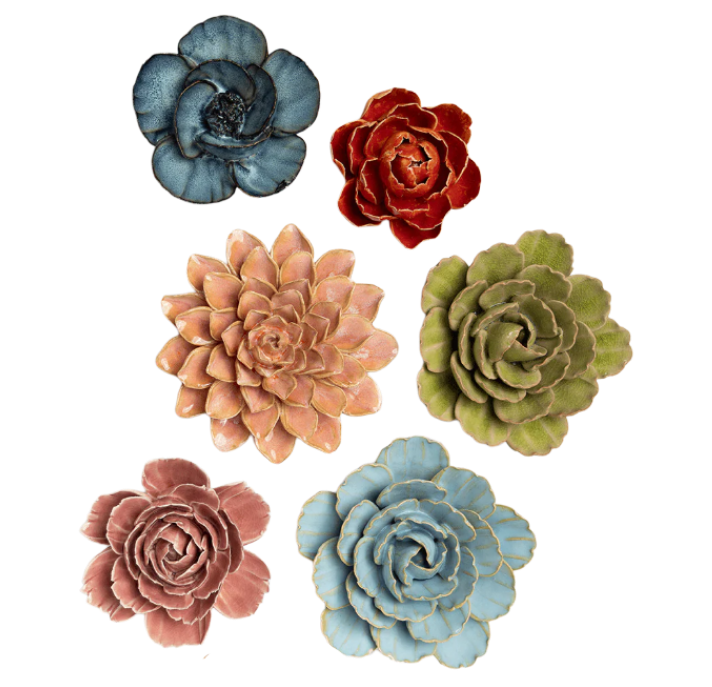 Ceramic Wall Flowers