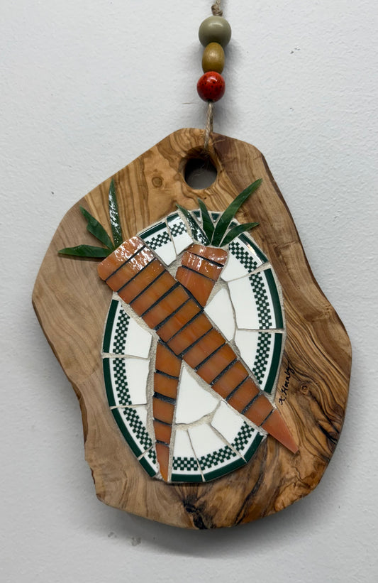 “Olivewood Board Carrots” by Kelsie Hornby