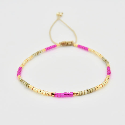 Dainty 3 Tone Bracelet - 24k Gold Plated