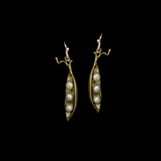 Pea Pod Petite 3 Drop Wire Earrings