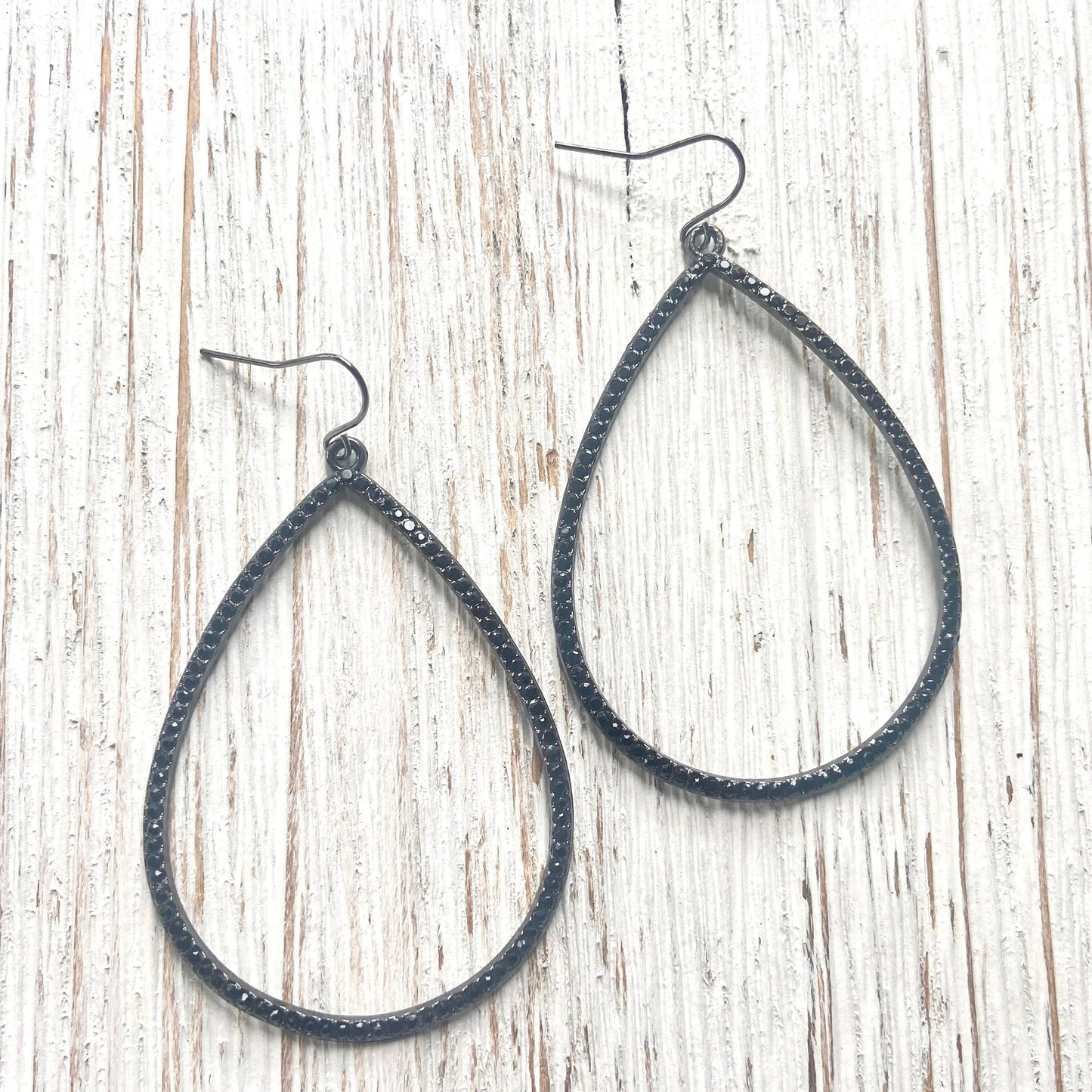 Teardrop statement earring crystal boutique 