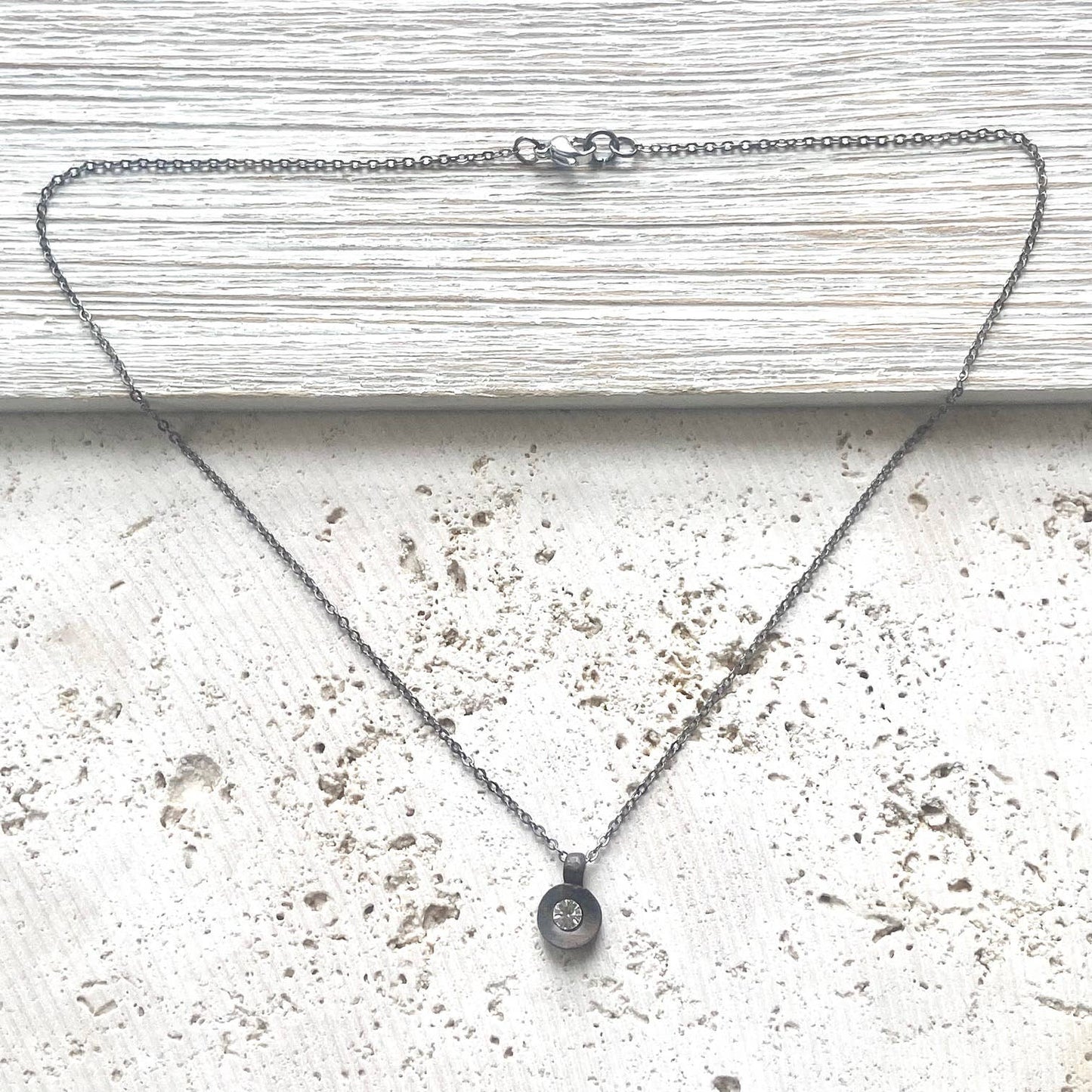 Rustic tiny necklace, salon, boutique,vintage, mini