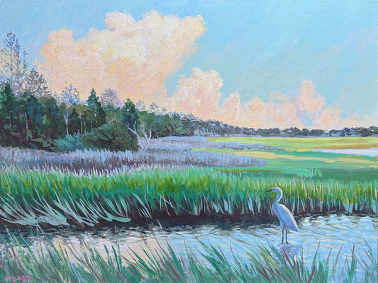 “Marsh at Dusk” by Stephen Moore