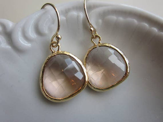 Champagne Blush Earrings, Laalee Jewelry