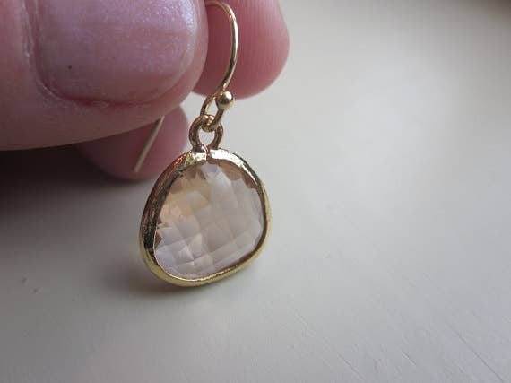 Champagne Blush Earrings, Laalee Jewelry