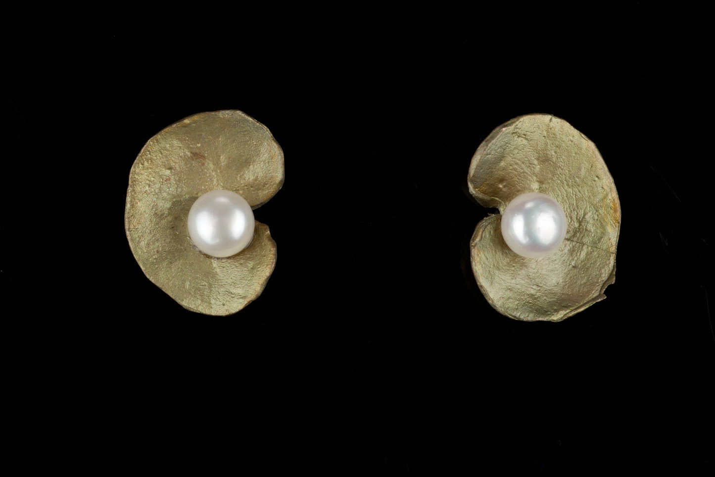 Spiral Geranium Post Earrings