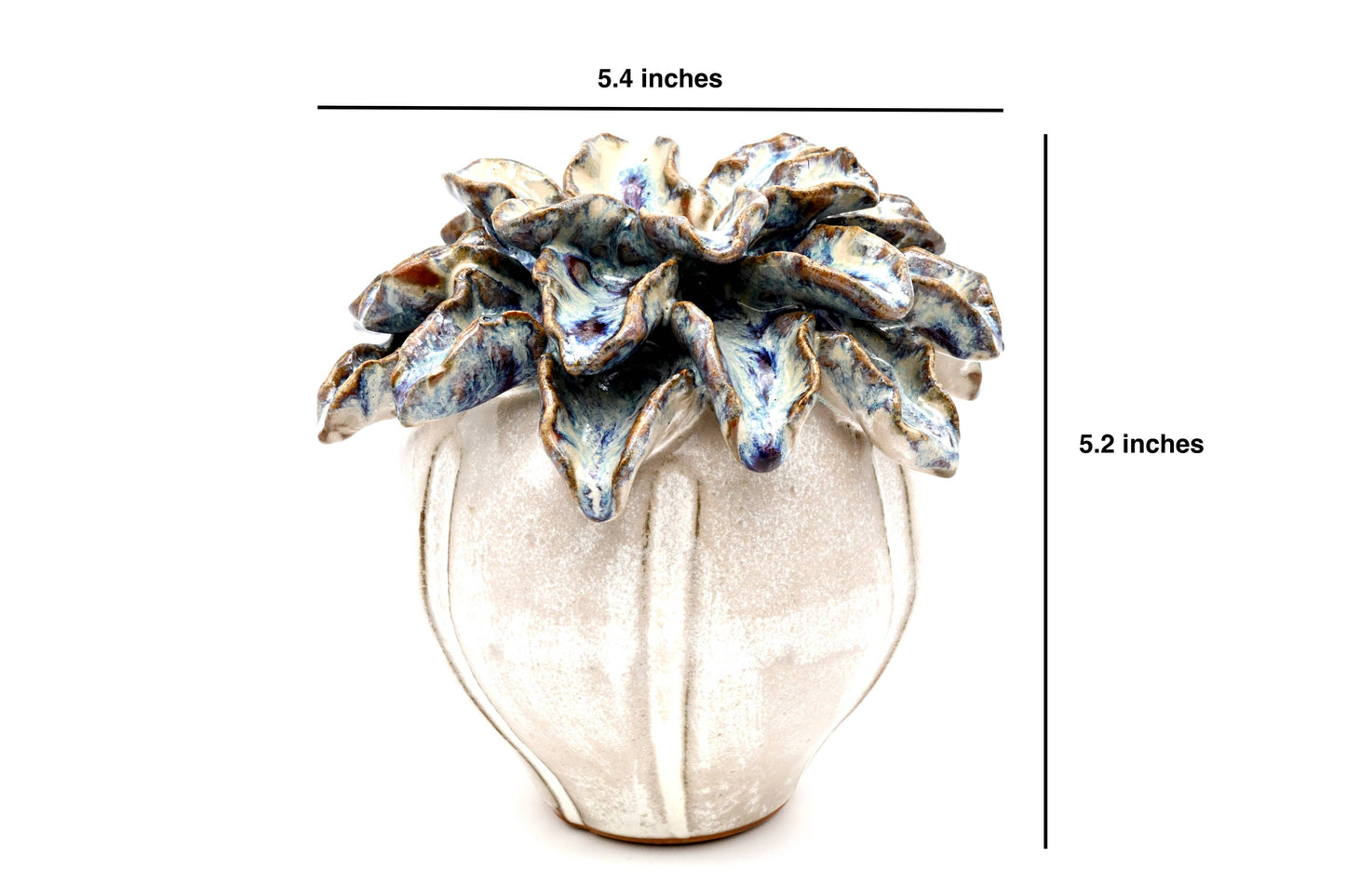 SRI141MEFFP CORAL PINE BLOOM VASE