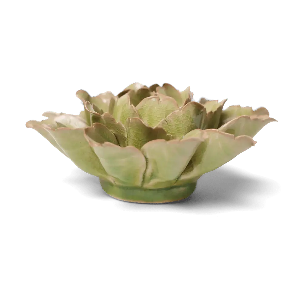 Peridot Sorbet Peony Ceramic Flowers - Boho Gift Decor