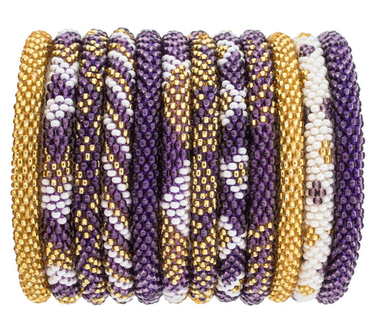 ECU Game Day Bracelet Purple and Gol