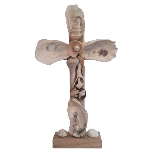 Standing Shell Cross by Stephanie Worrell