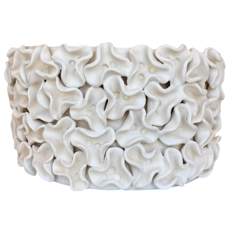 Large Ruffled Cachepot by Gail Williams
